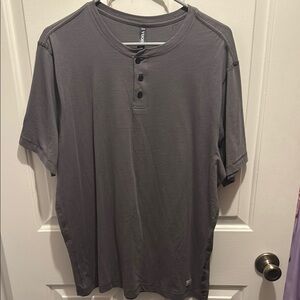 Vuori Gray Men's Henley Shirt